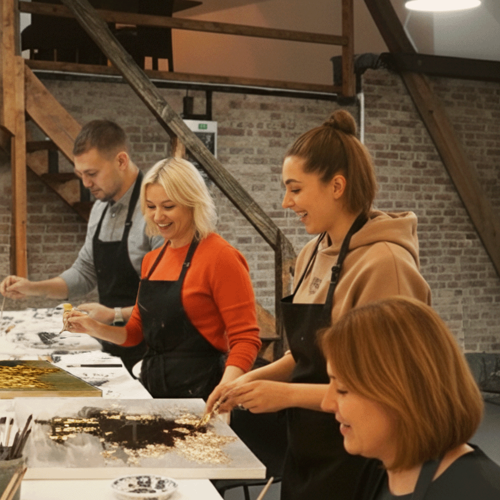 Malkurs Abstrakt - Blattgold & Silber | So, 08. Februar 2026