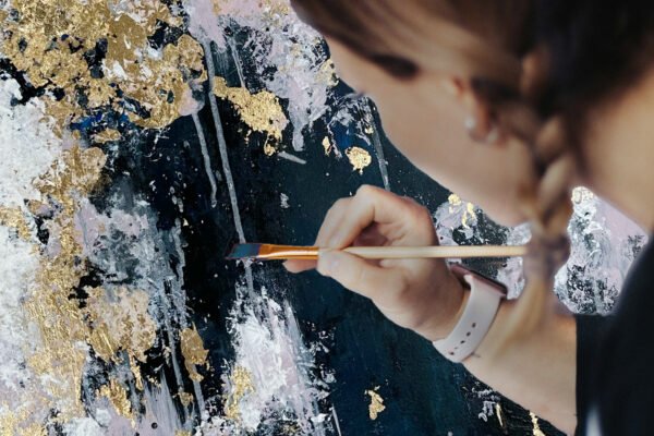 pastel_canvas Malkurs Abstrakt - Blattgold & Silber | So, 21. Juni 2026